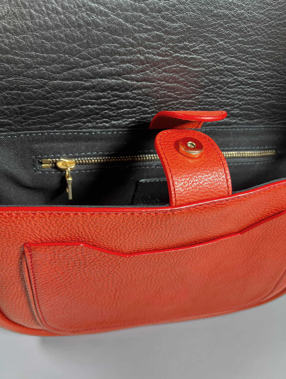 NKA Medium Crossbody Bag - Orange-Red